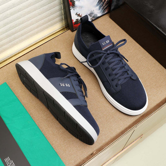 Damen Sportliche Mesh Sneakers mit atmungsaktiver Struktur und rutschfester Sohle EB