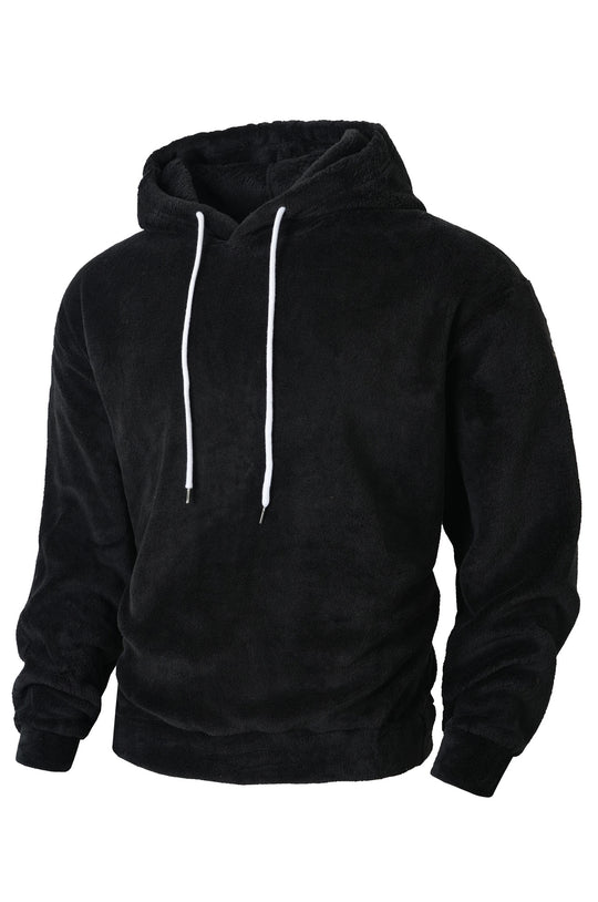 Herren Kuscheliger Fleece-Hoodie mit Kordelzug EB