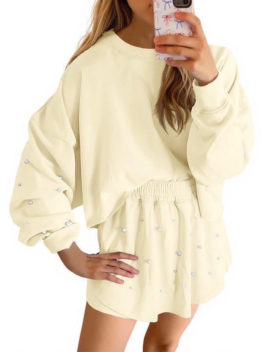 Damen Sportliches Sweatshirt- und Rock-Set EB