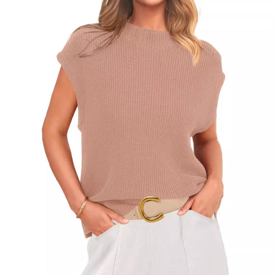 Damen körperbetontes Stricktop EB