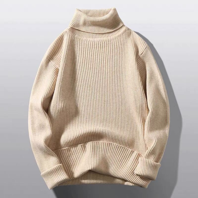 Damen modischer Rollkragenpullover aus weichem Strick EB