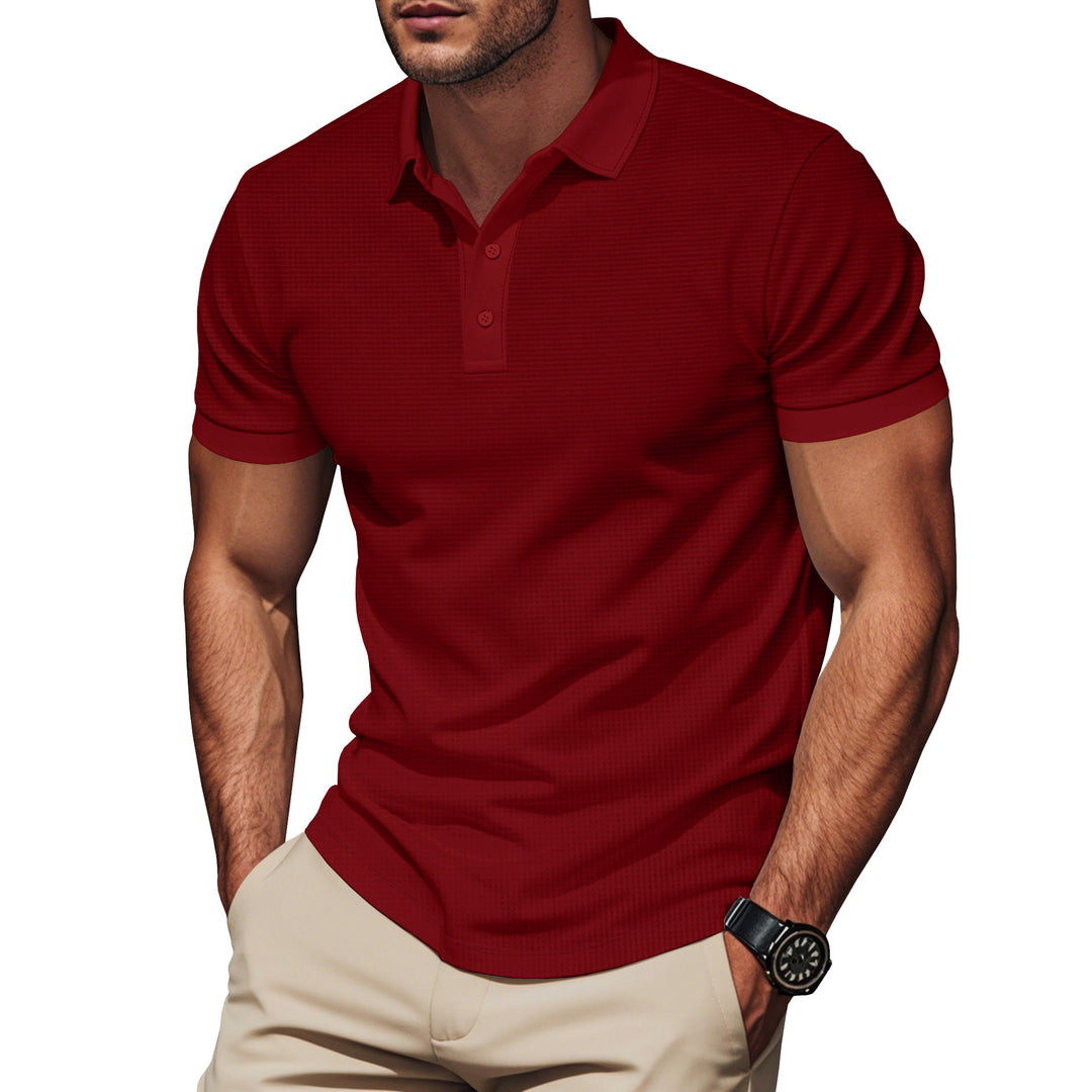 Herren Poloshirt mit strukturiertem Design und Komfortbund EB