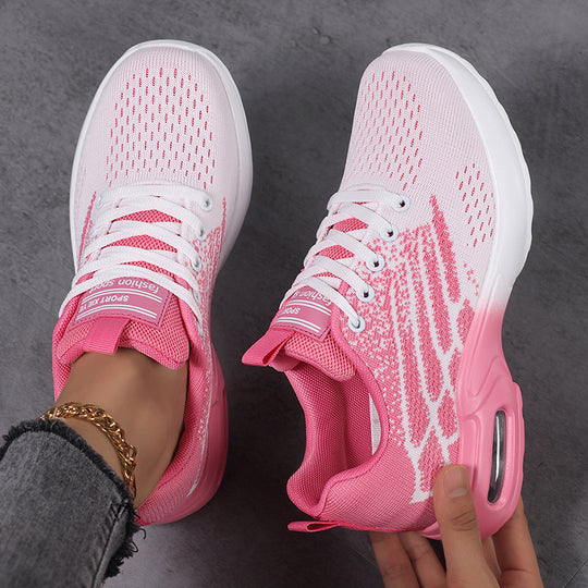 Damen Sportliche Sneaker mit atmungsaktiver Obermaterialstruktur und dämpfender Sohle EB