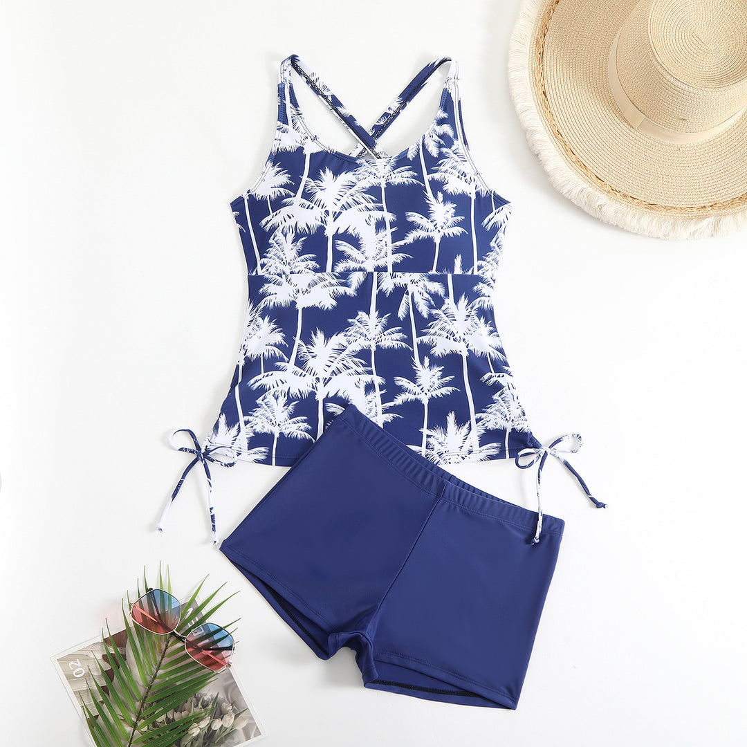 Damen Tankini-Oberteil mit sportlichen Shorts EB