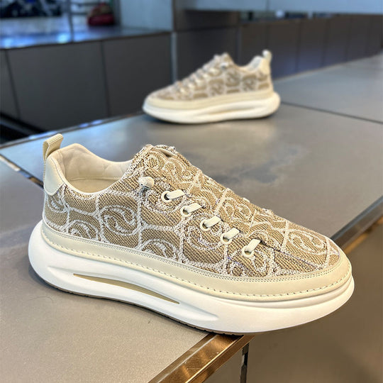 Damen Sneaker mit stilvollem Muster und gepolsterter Sohle EB