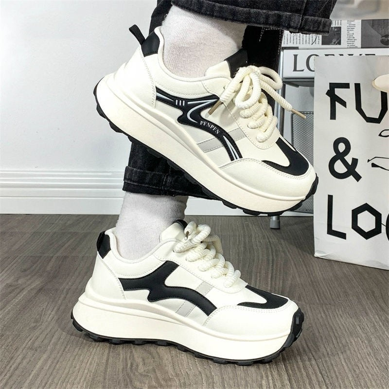 Damen Trendige Chunky Sneakers mit dämpfender Plattform-Sohle EB