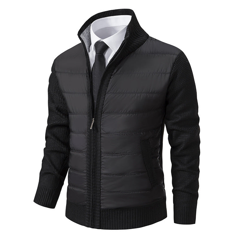 Herren sportive Kapuzenjacke mit strukturiertem Material und eleganten Details EB
