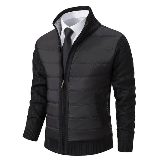 Herren sportive Kapuzenjacke mit strukturiertem Material und eleganten Details EB