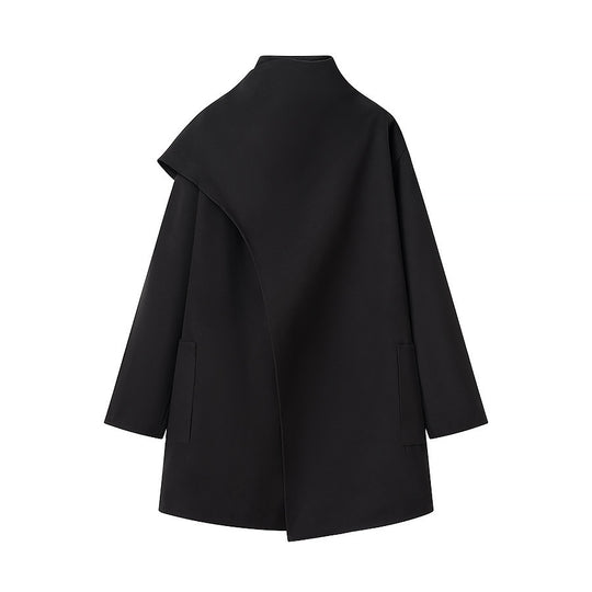 Damen Oversized Übergangsjacke mit asymmetrischem Schnitt und praktischen Taschen EB