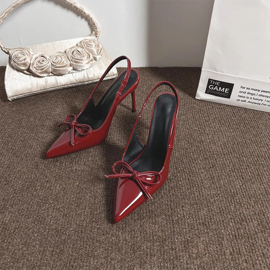 Damen Sling-Pumps mit eleganter Schleife EB