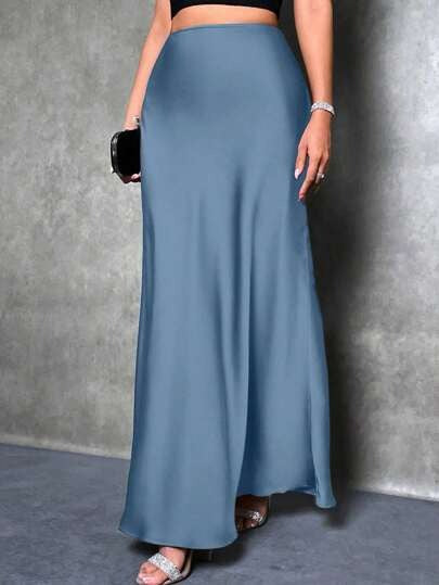 Damen Maxirock mit fließendem Schnitt und elegantem Fall EB