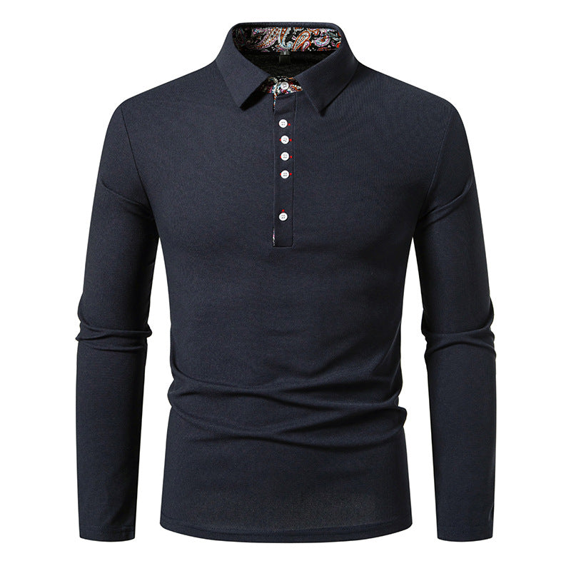 Herren elegantes Langarmhemd mit praktischen Brusttaschen EB