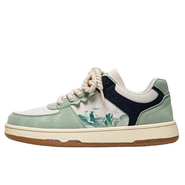 Damen Sneaker mit trendigem Design und hochwertiger Leder-Oberfläche EB