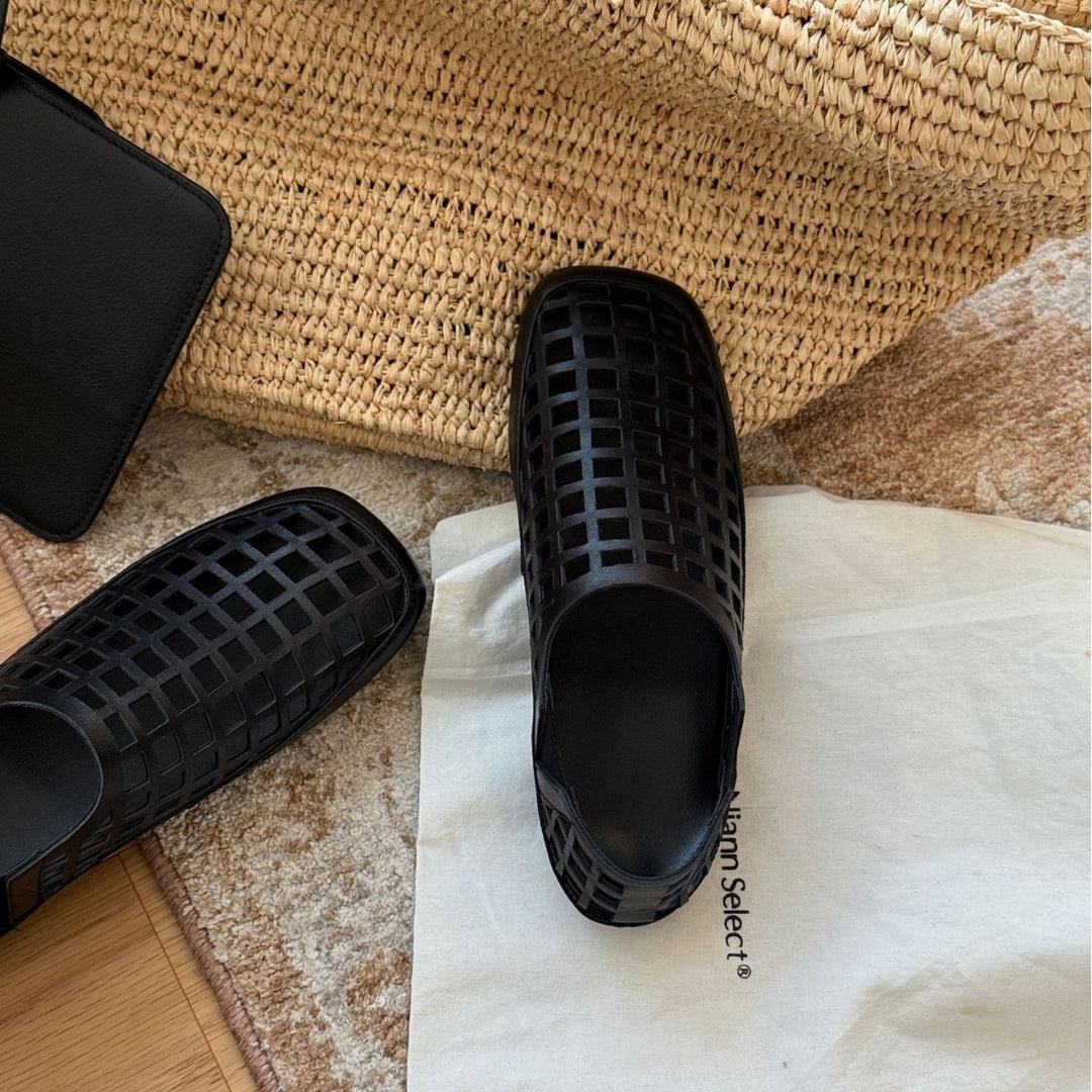 Damen Atmungsaktive Clogs aus flexiblem Material mit praktischem Design EB