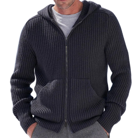Herren Strickjacke mit Kapuze EB