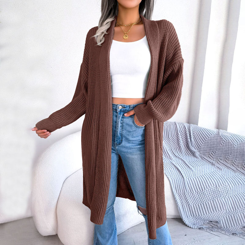 EB | Einfarbige Strickjacke für Elegante Outfits