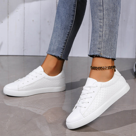 Damen atmungsaktive Sneaker mit strukturierter Oberflächenverarbeitung EB