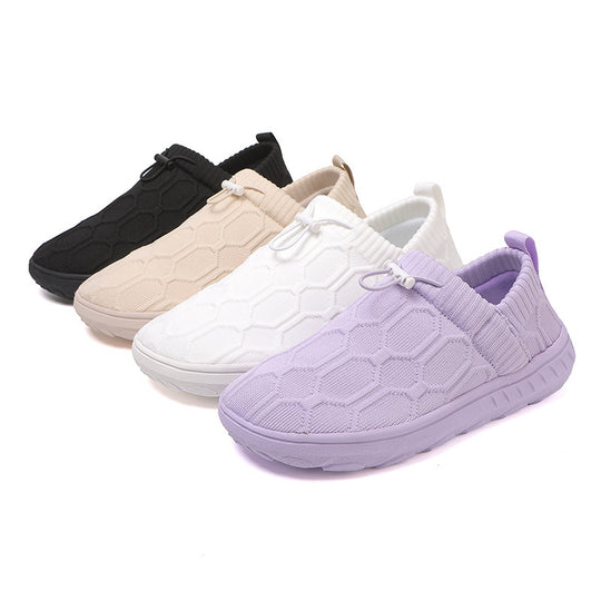 Damen Elastische Slip-On Sneakers mit innovativem Schnellschnürsystem EB