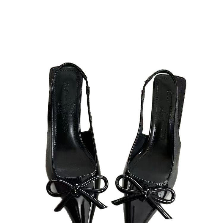 Damen Slingback Pumps mit modischem Schleifenakzent und elegantem Absatz EB