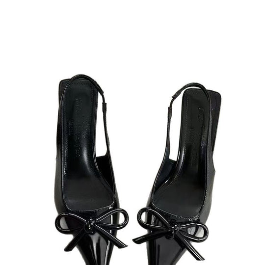 Damen Slingback Pumps mit modischem Schleifenakzent und elegantem Absatz EB