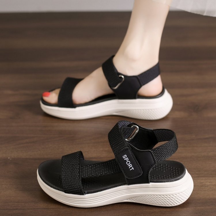 Damen Sportliche Riemensandalen mit gepolstertem Fußbett EB