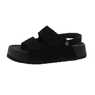 Damen Komfortable Velours-Sandalen EB