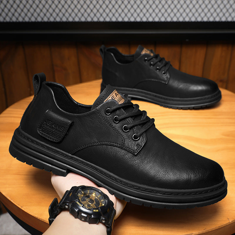 Damen Klassische Schnürschuhe aus hochwertigem Leder mit rutschfester Sohle EB