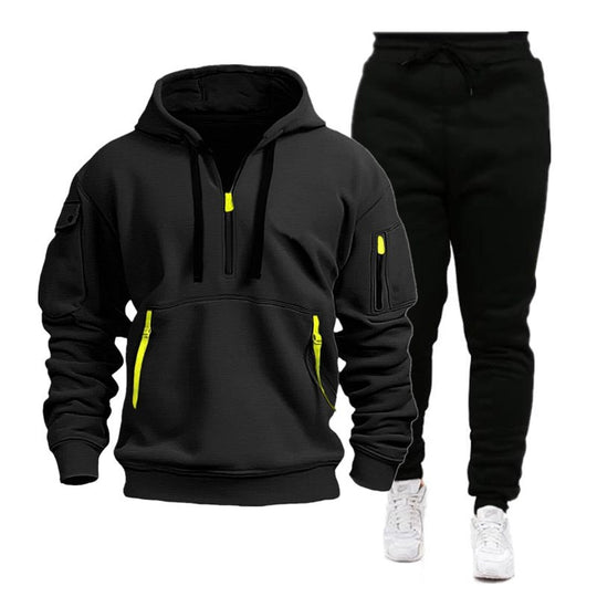 Herren sportliches Hoodie- und Jogginghosen-Set EB