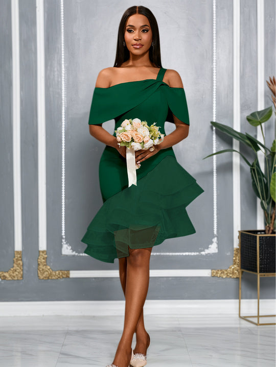 Damen Festliches Wickelkleid EB