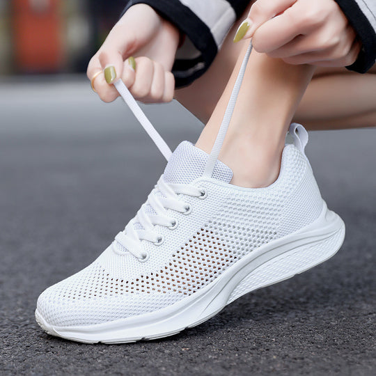 Damen Leichte Laufschuhe mit atmungsaktivem Mesh-Obermaterial und flexibler Sohle EB