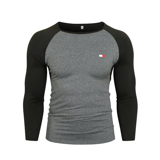 Herren Langarm-T-Shirt mit Raglanärmeln und hochwertiger Baumwolle EB
