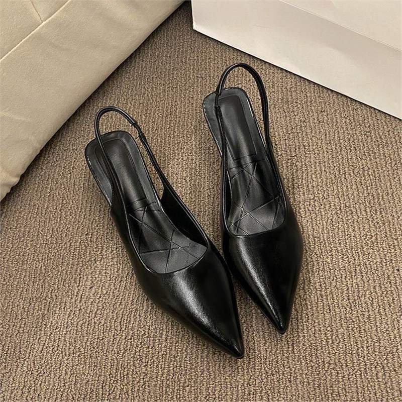 Damen elegante Slingback-Pumps mit modischem Absatz EB