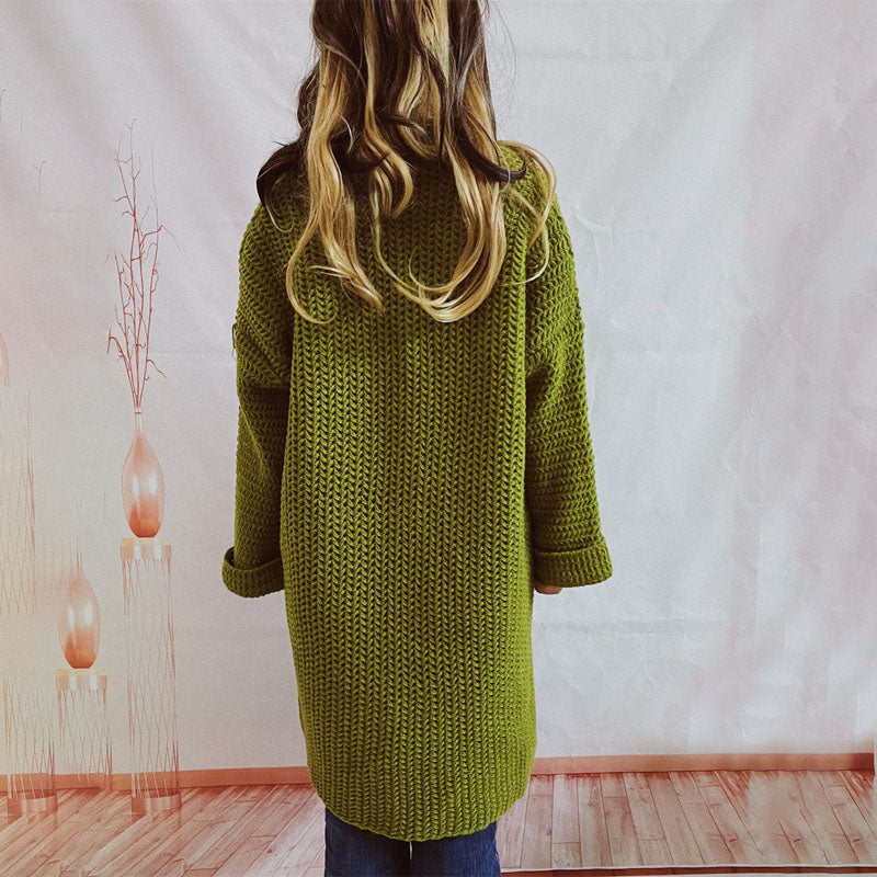 EB | Einfarbige Strickjacke