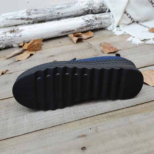 Damen Komfortable Slip-On Schuhe mit flexiblem Obermaterial und weicher Sohle EB