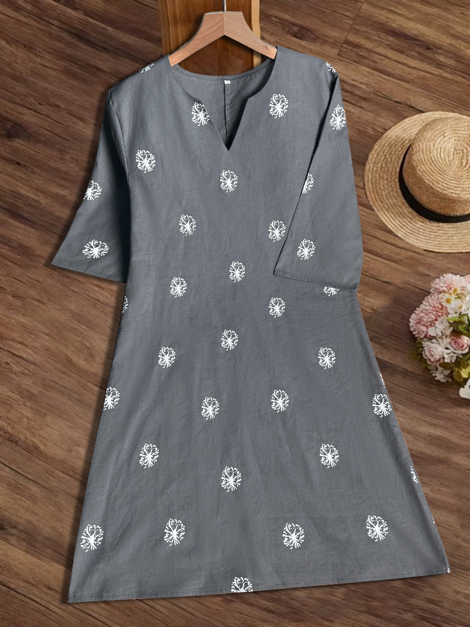 Damen luftiges Sommerkleid mit raffinierten Spitzenakzenten EB