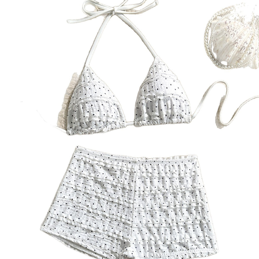 Damen Triangel-Bikini mit hohen Shorts EB