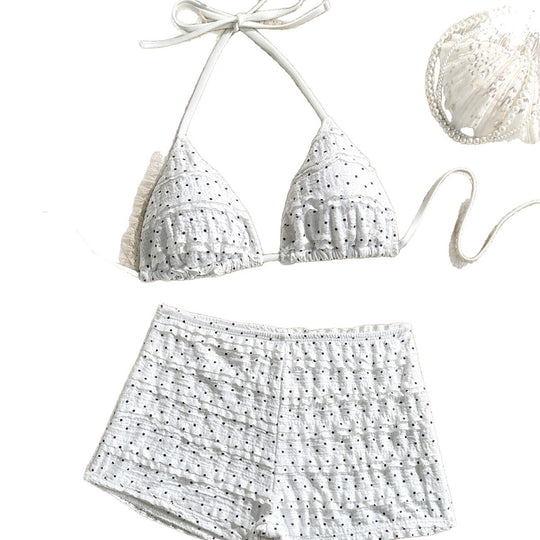 Damen Triangel-Bikini mit hohen Shorts EB