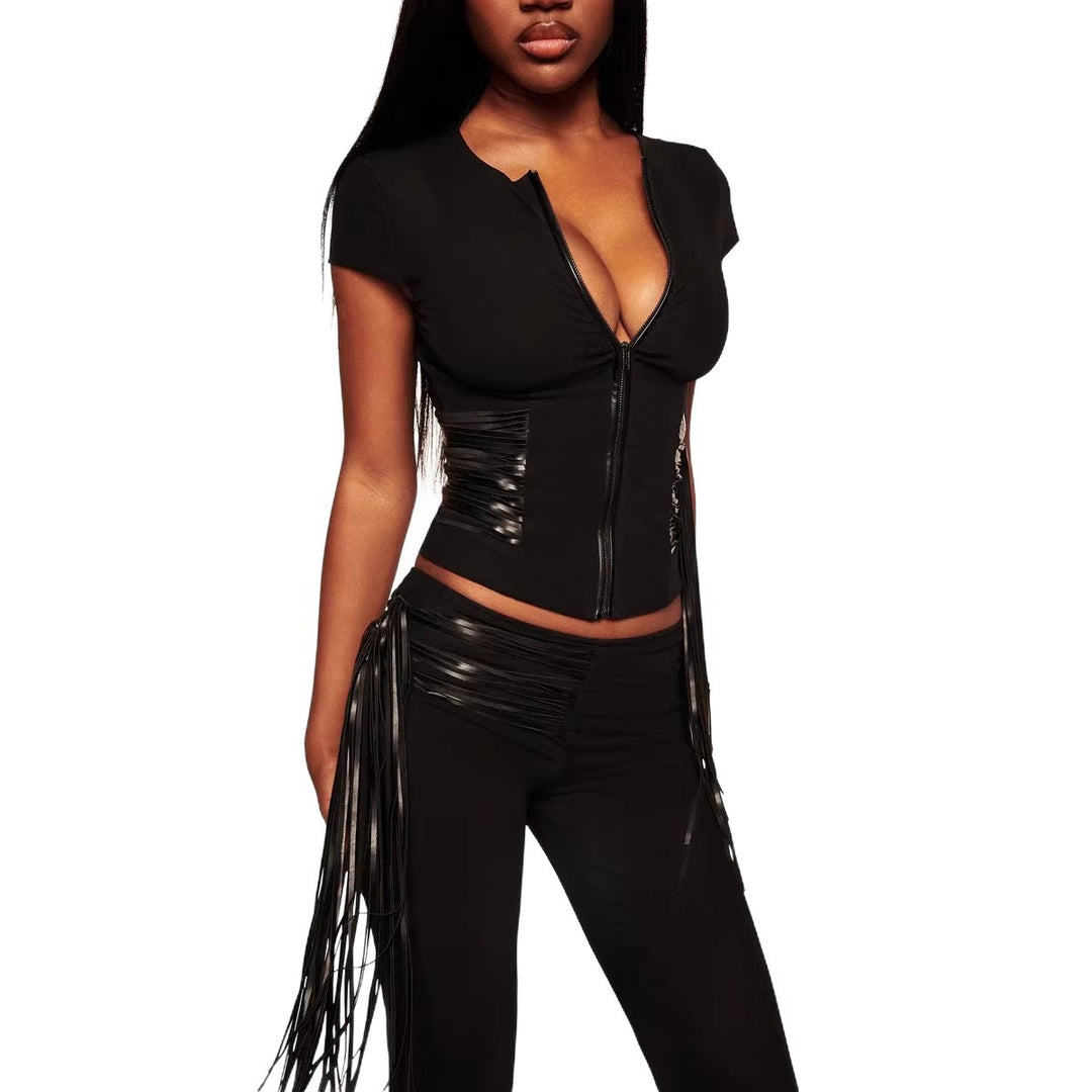 Damen Modische Flared Pants mit innovativem Design EB