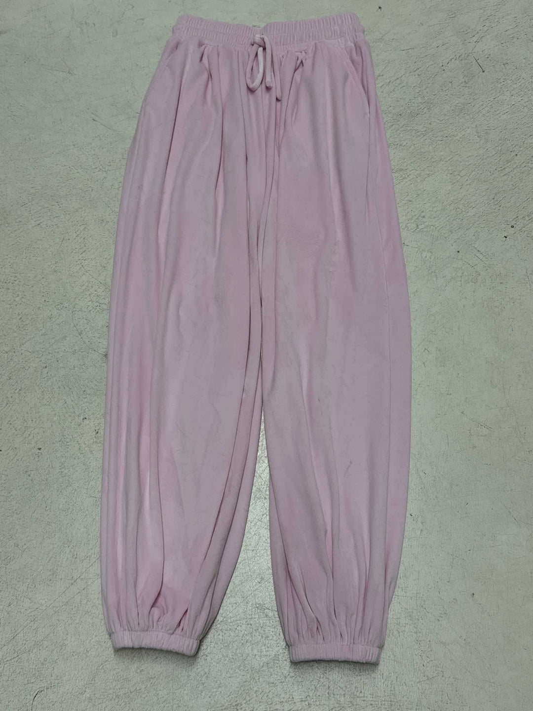 Damen nan weite Lounge-Palazzohose mit elastischem Komfortbund, Tunnelzug und ballonförmigem Saum EB