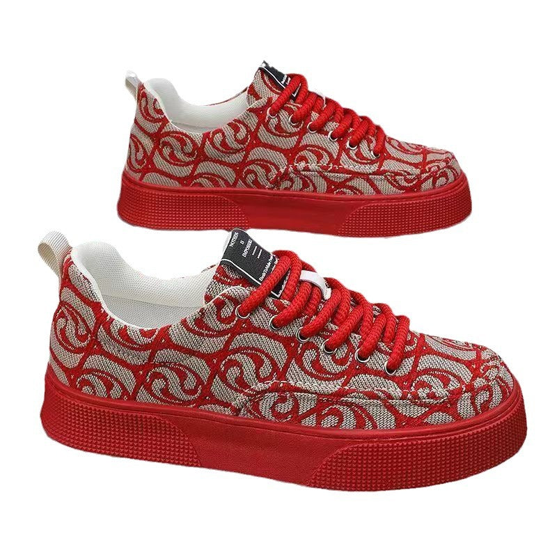 Damen modische Sneaker mit farbenfrohem grafischem Print und komfortabler Sohle EB