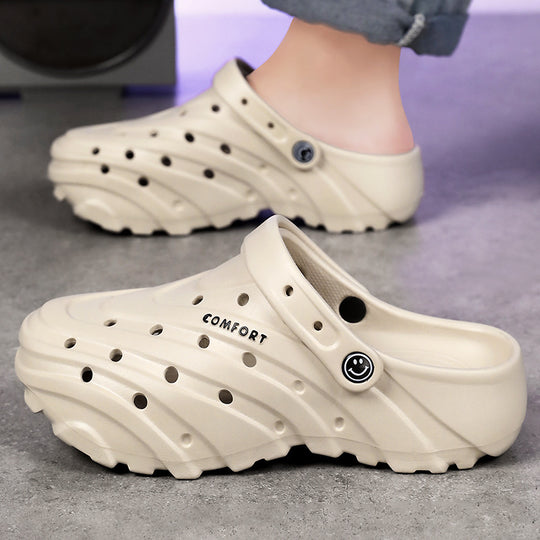 Unisex nan leichte perforierte Komfort-Clogs mit ergonomischer EVA-Sohle und verstellbarem Fersenriemen EB