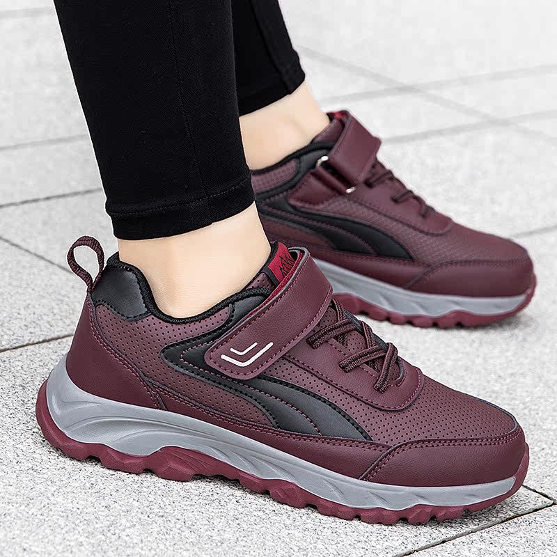 Damen Sportliche Sneakers mit verstellbarem Klettverschluss und stoßdämpfender Sohle EB