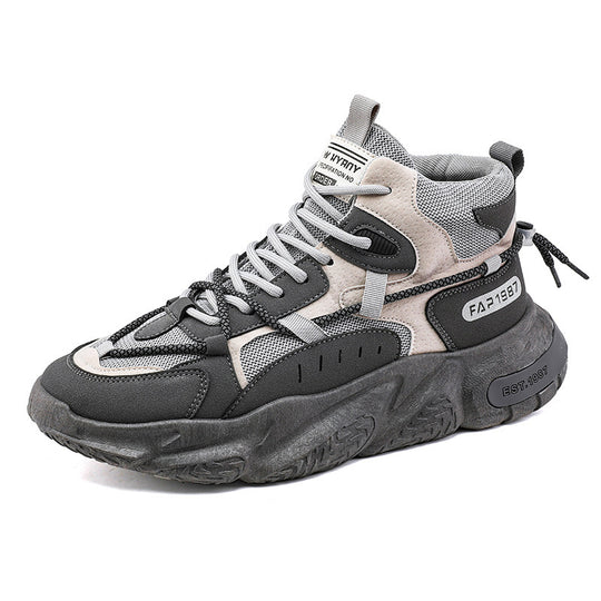 Damen Hohe Sneaker mit stoßdämpfender Sohle und atmungsaktiver Mesh-Oberfläche EB