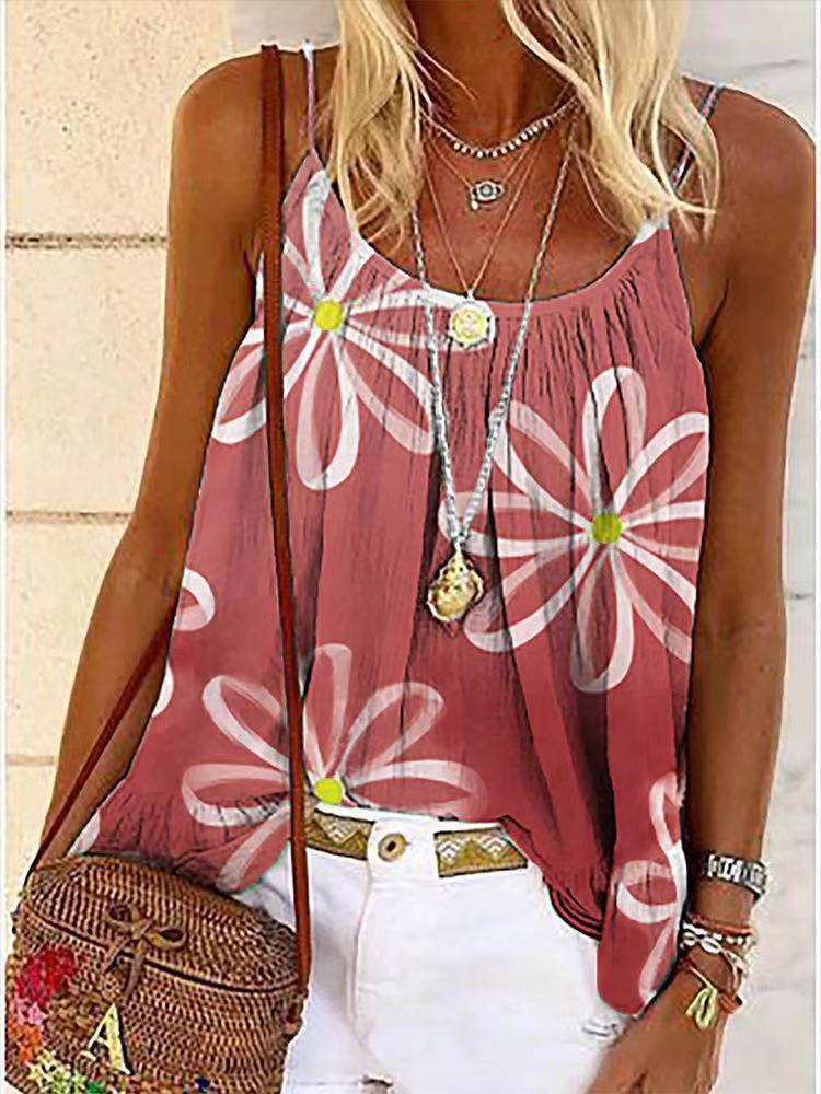 Damen Sommerliche Bluse mit floralem Design und luftiger Passform EB