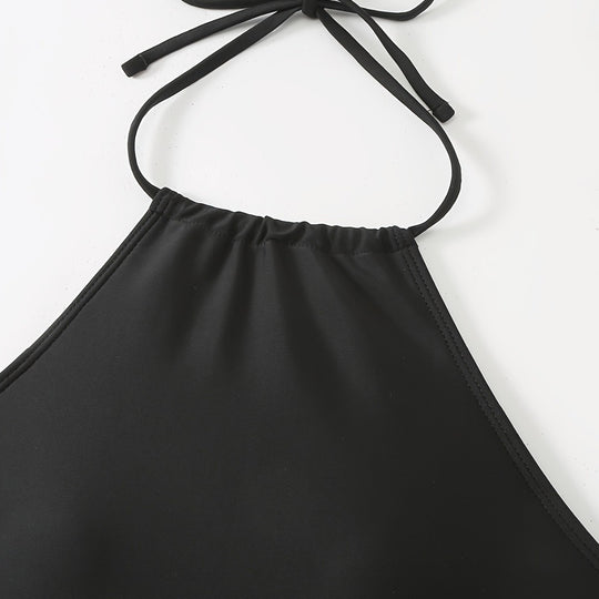 Damen Tankini-Set mit lässigem Oberteil und hoch taillierten Shorts EB