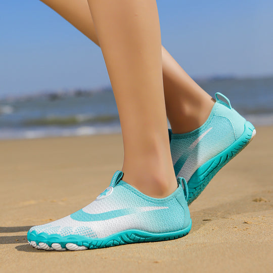 Damen flexible Aqua-Schuhe mit rutschfestem Sohlenprofil und atmungsaktivem Obermaterial EB