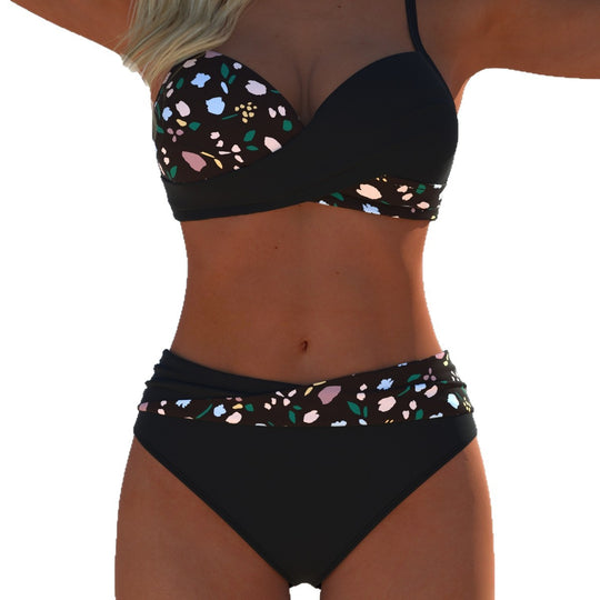 Damen Bikini-Set mit elegantem Balconette-Oberteil und hohem Taillenschnitt EB