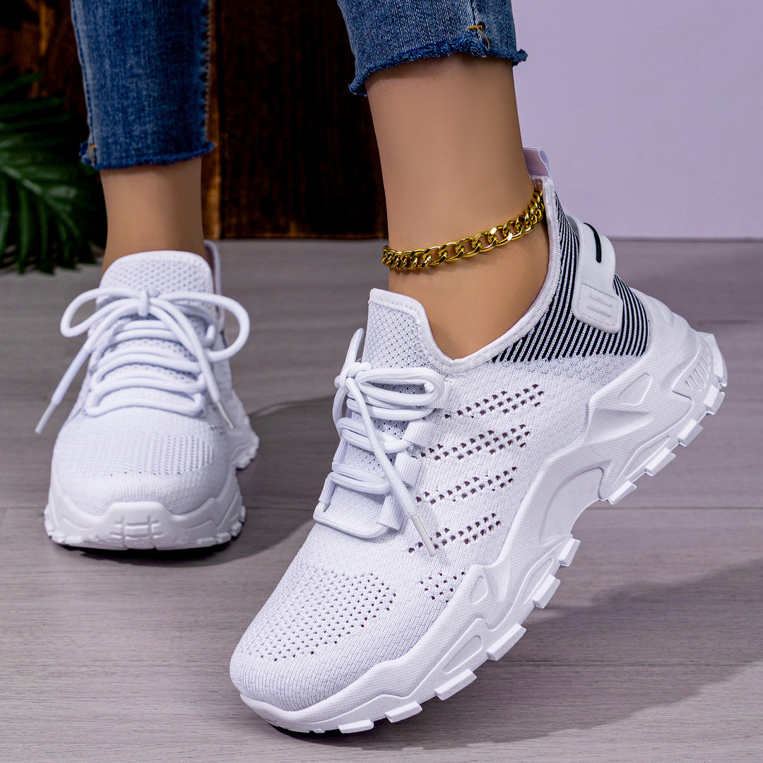 Damen Sportliche Laufschuhe mit atmungsaktivem Obermaterial und dämpfendem Komfort EB