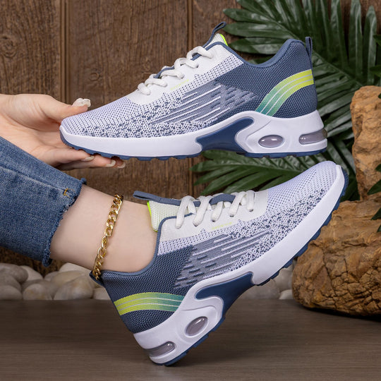 Damen Ultraleichte und atmungsaktive Laufsneaker mit stoßdämpfender Sohle EB
