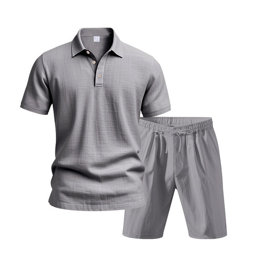 Herren legeres Polo-Shirt und Shorts Set EB